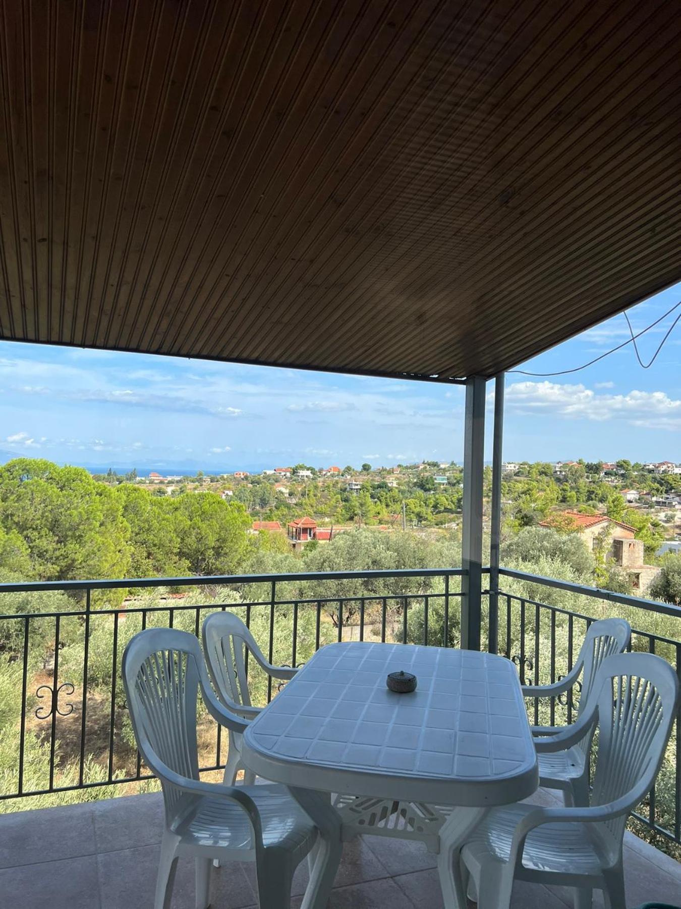 הוילה Paralia Avlidhos Xenia'S Seaview House מראה חיצוני תמונה